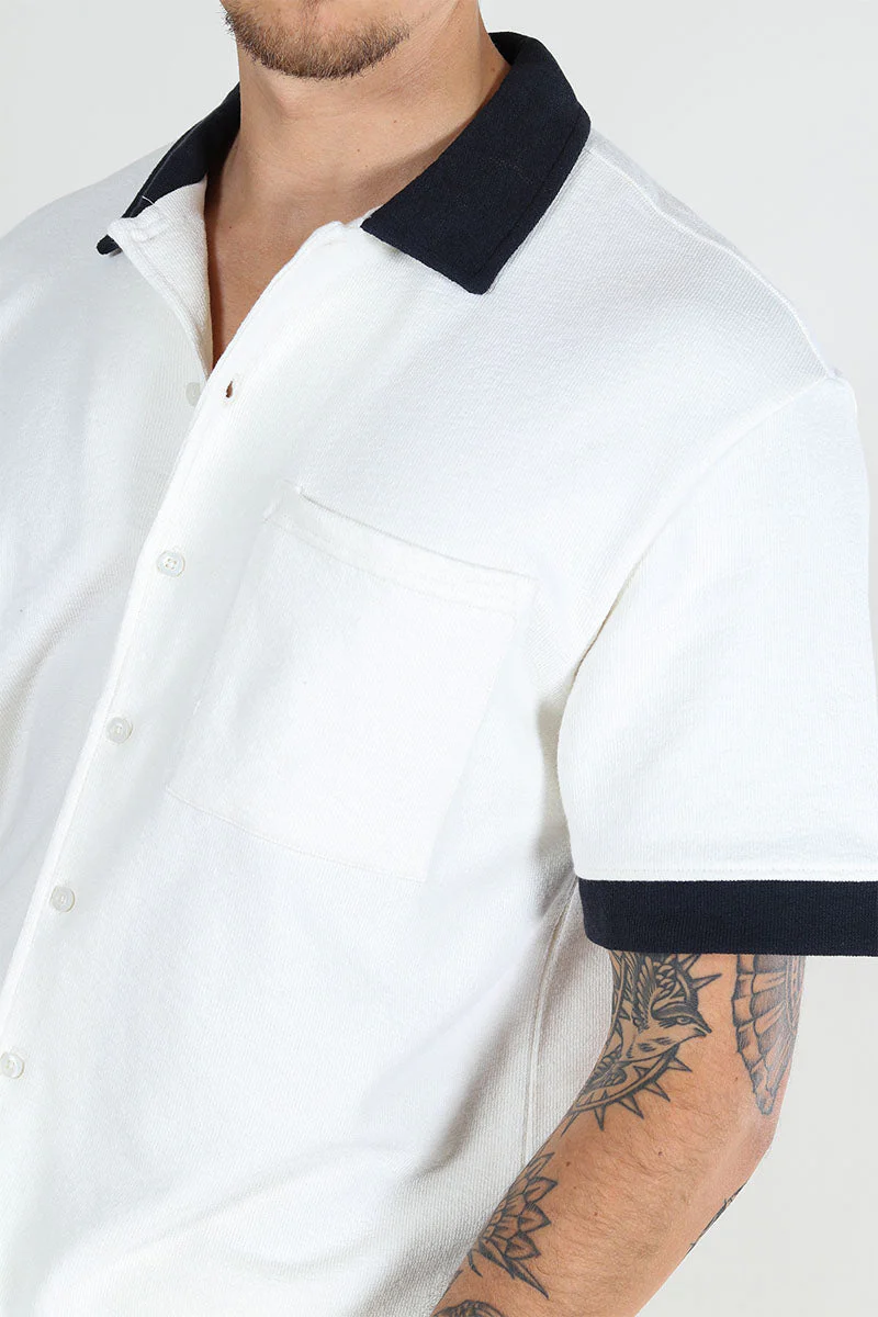 ONLY & SONS Mabon Relax Emb SS Shirt Cloud Dancer - Image 3