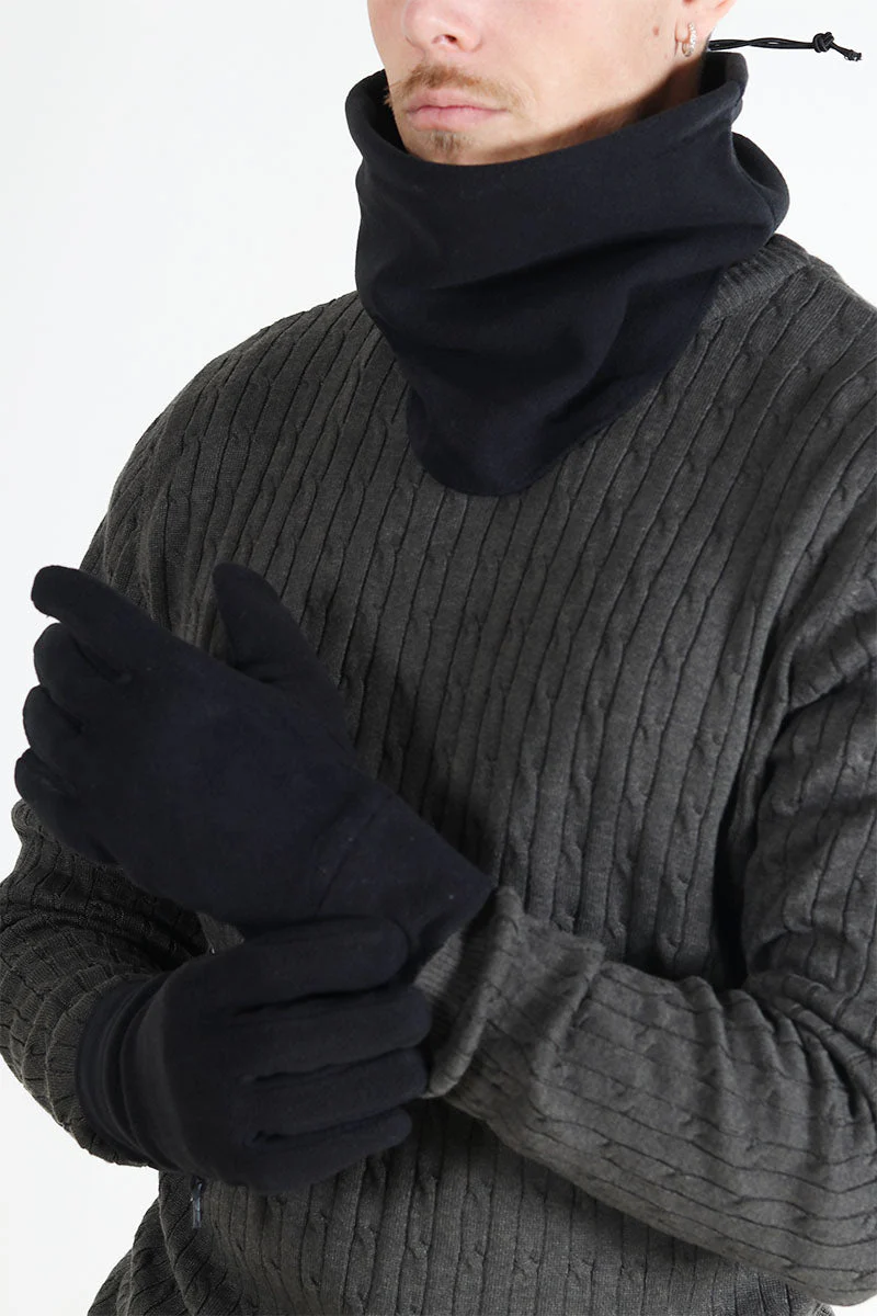 Urban Classics Fleece Winter Set Black - Image 2