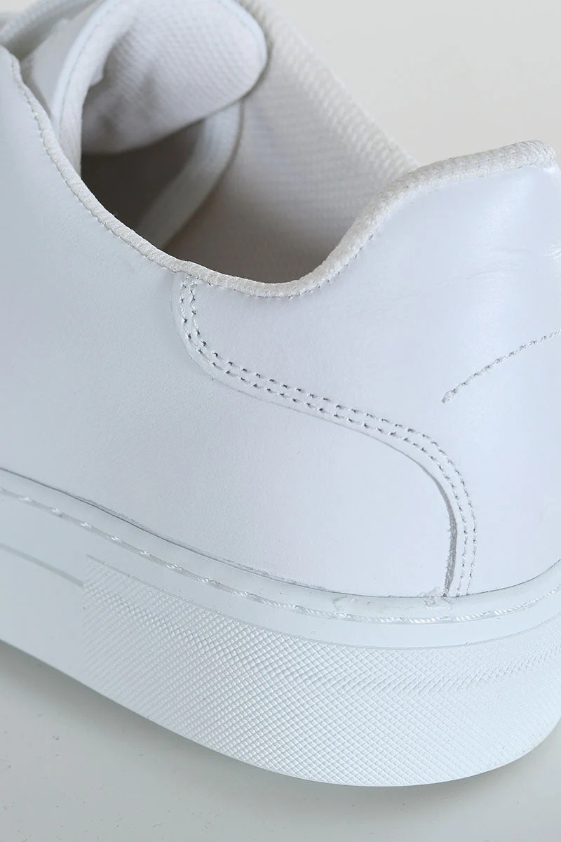 Selected DAVID CHUNKY LEATHER SNEAKER White - Image 6