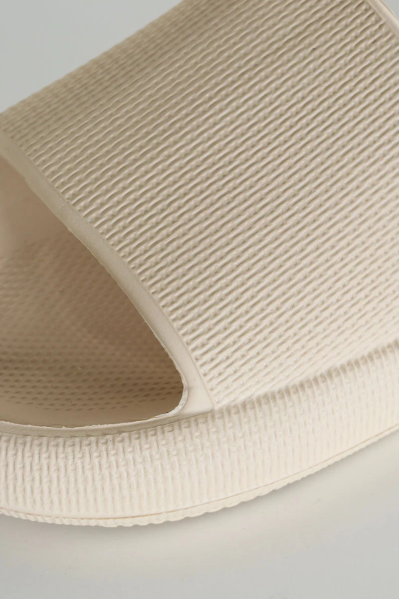 Basic Brand Soft Beach Sandal Beige - Image 3