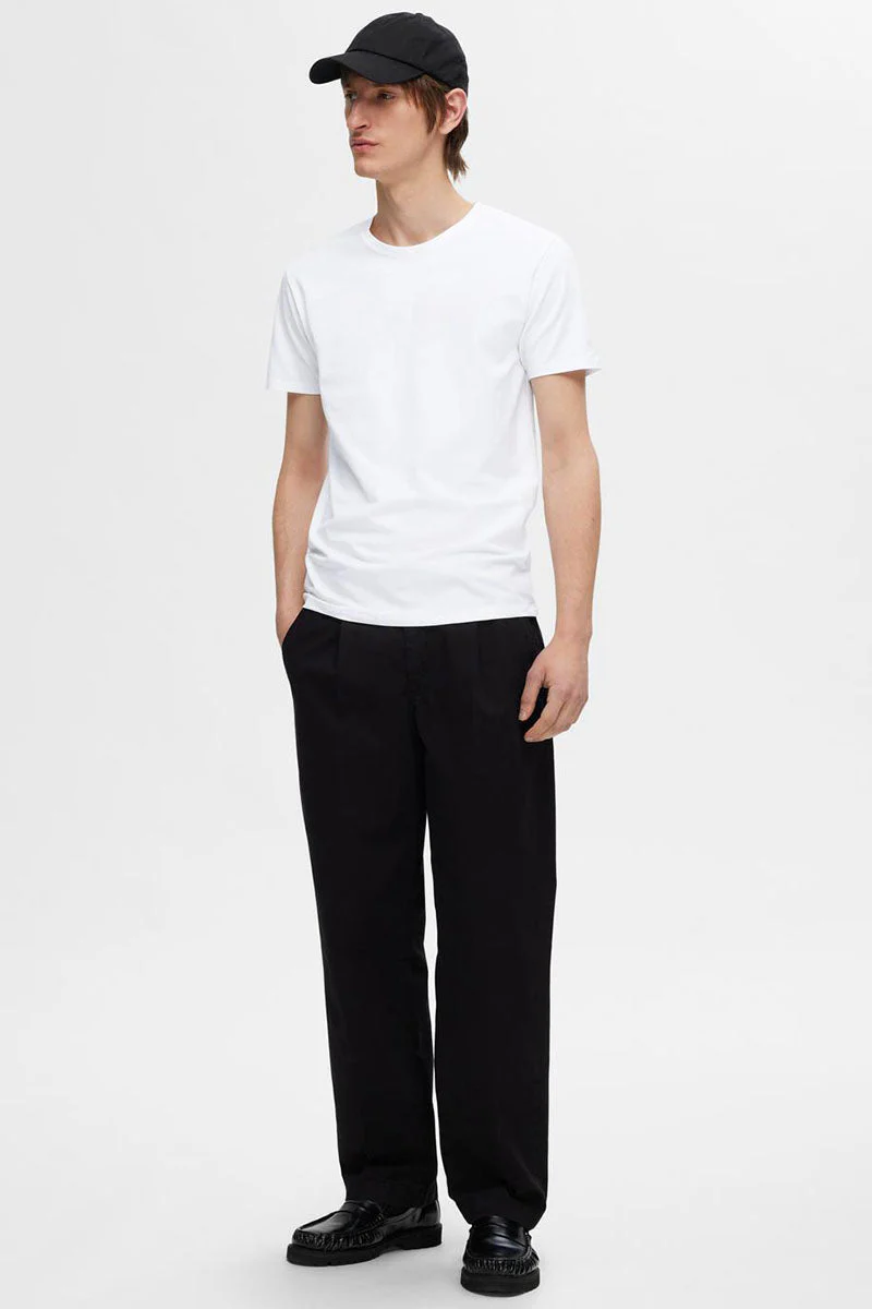 Selected ROLAND BASIC TEE 3-PACK Bright White - Image 3