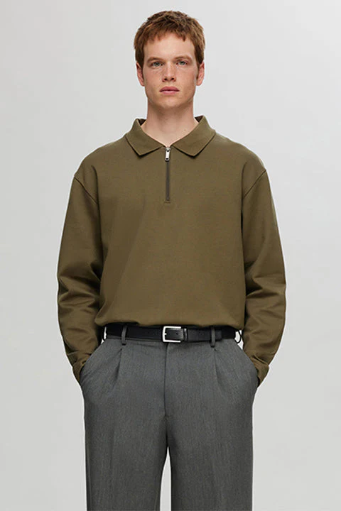 Selected Carl Classic Grained Leather Belt Black - Image 3