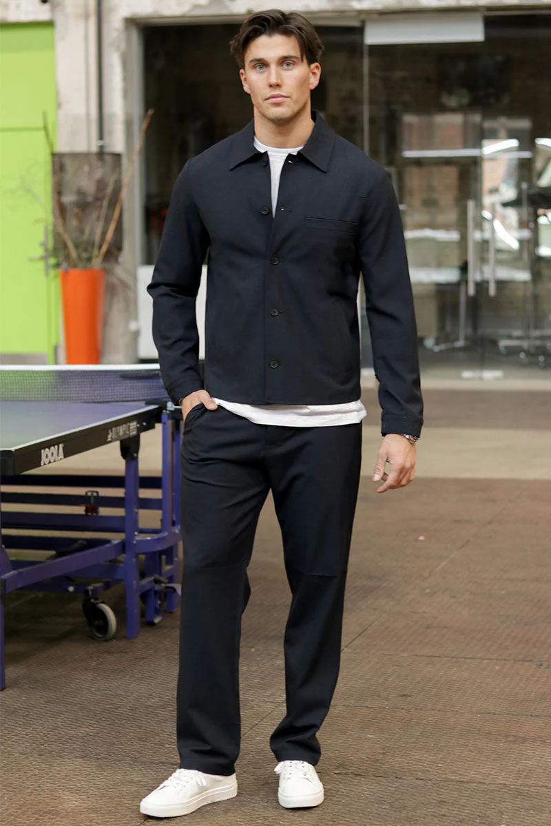 Selected Robert Regular Overshirt Black - Image 2