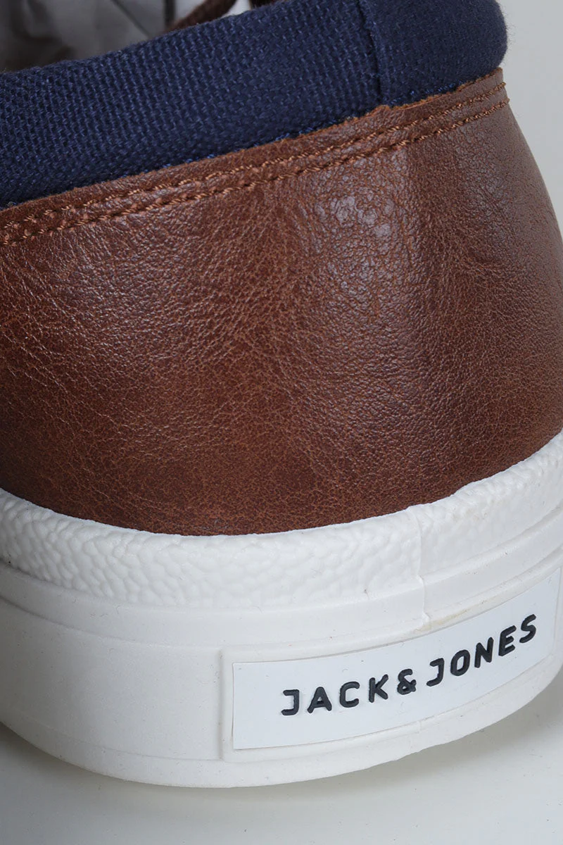 Jack & Jones Slington Canvas Sneaker Navy Blazer - Image 6