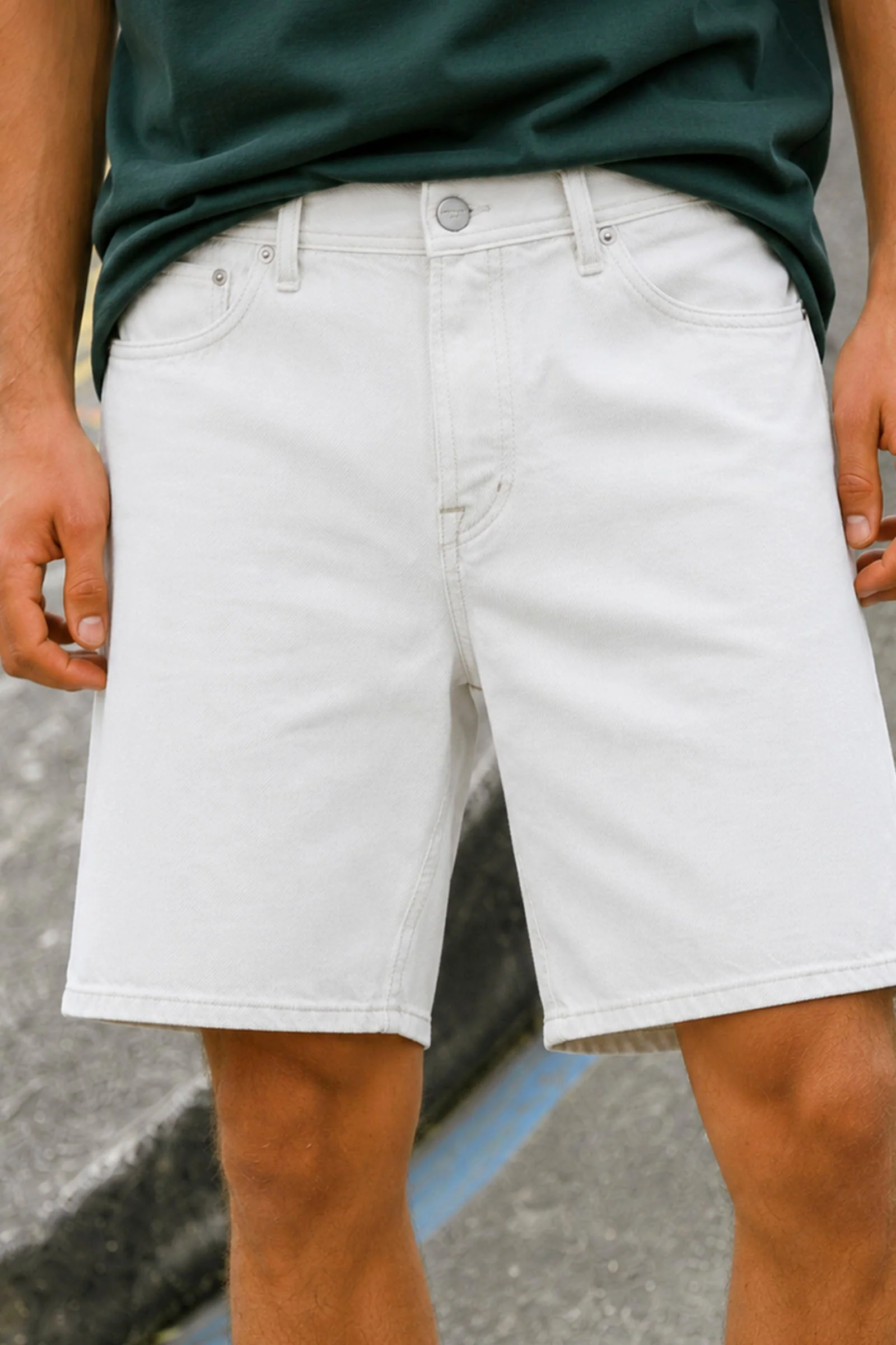Jack & Jones Tony Loose Fit Shorts 406 Ecru - Image 3
