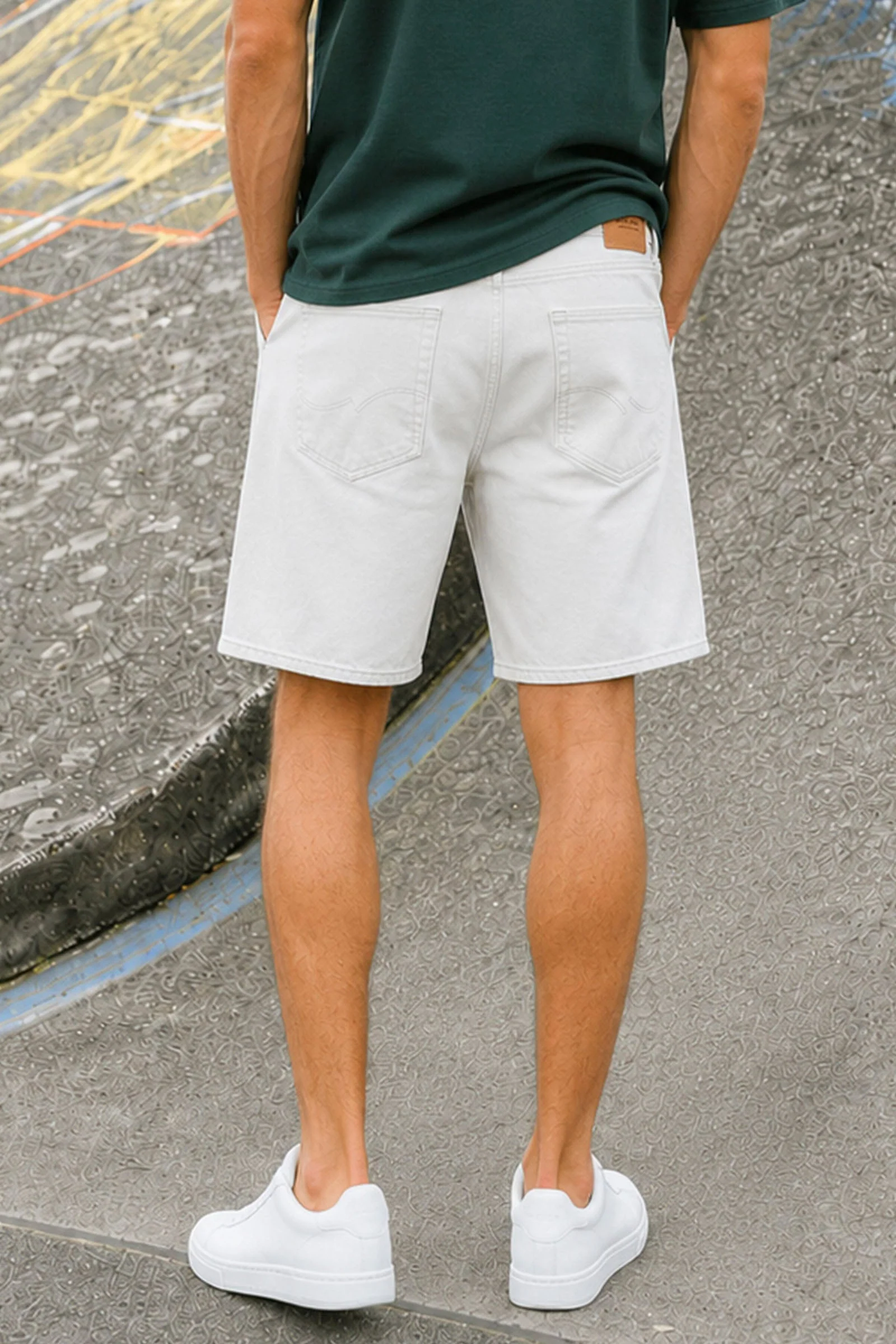Jack & Jones Tony Loose Fit Shorts 406 Ecru - Image 4