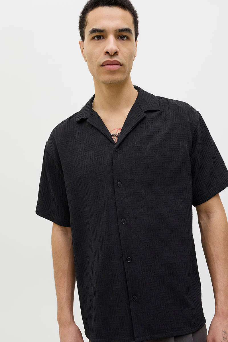 Jack & Jones Matteo Resort Shirt SS Black - Image 3