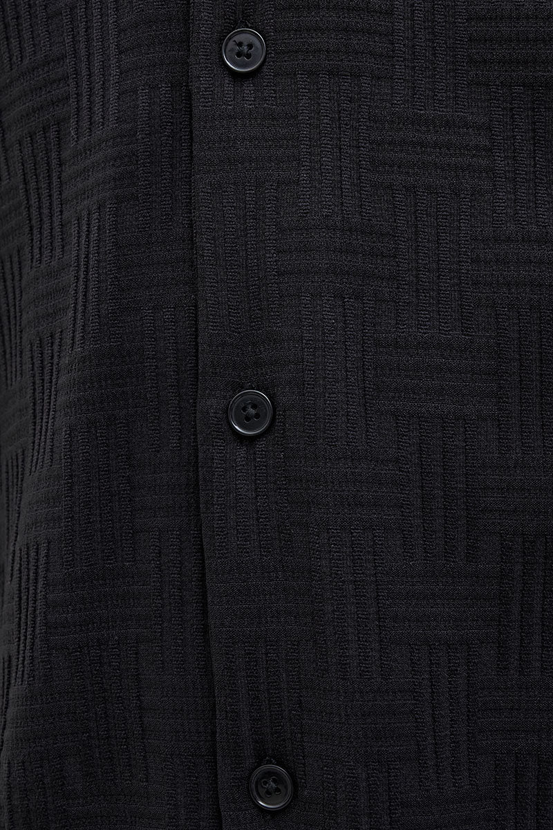 Jack & Jones Matteo Resort Shirt SS Black - Image 5