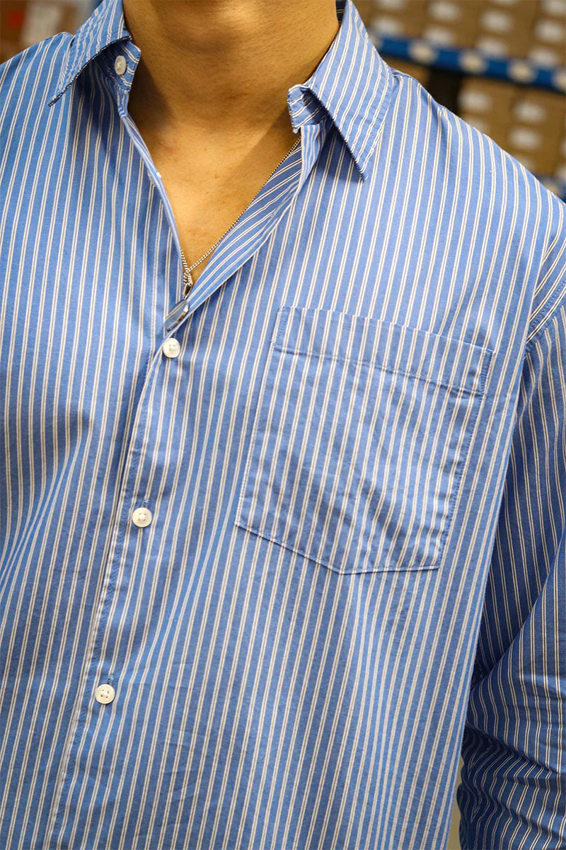 Jack & Jones Cody Poplin Shirt LS Medieval Blue - Image 3