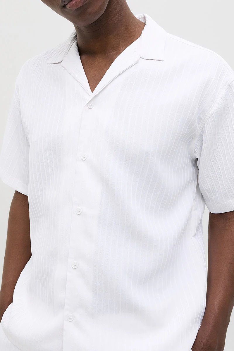 Jack & Jones Massimo Resort Shirt SS White - Image 3