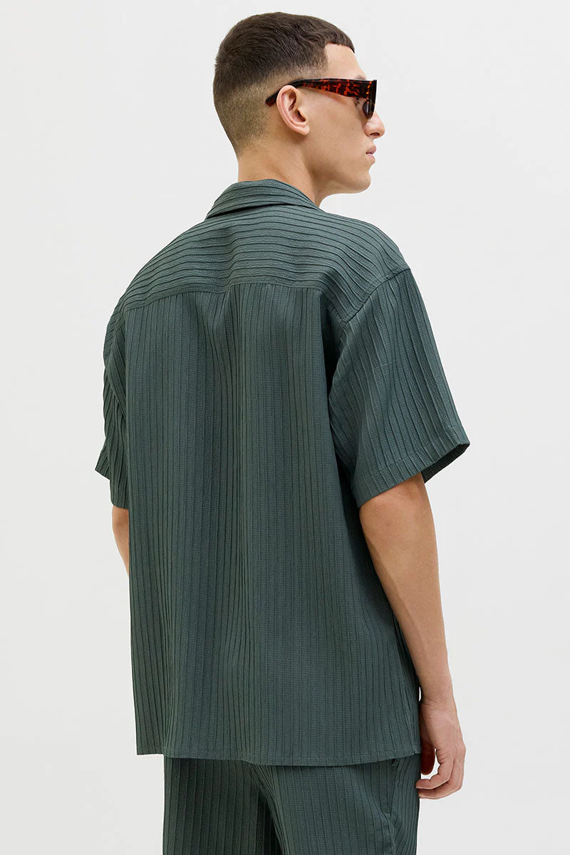 Jack & Jones Massimo Resort Shirt SS Agave Green - Image 5