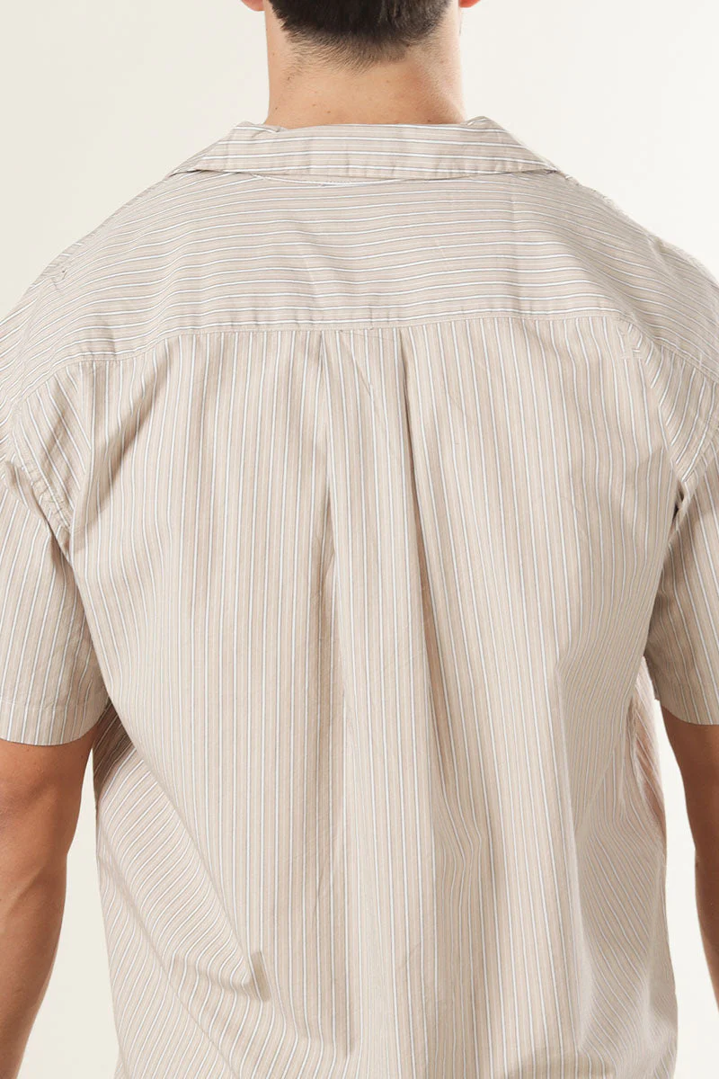 Jack & Jones Cody Poplin Resort Shirt SS Oxford Tan - Image 5