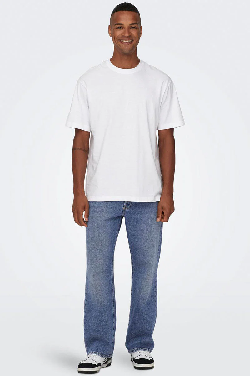 Only & Sons Fade Loose Fit 6781 Medium Blue Denim - Image 2