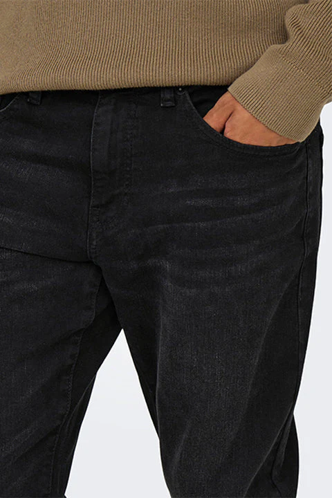 Only & Sons Weft Regular Fit 8638 Black Denim - Image 3