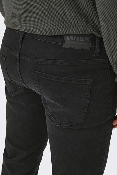 Only & Sons Weft Regular Fit 8638 Black Denim - Image 5