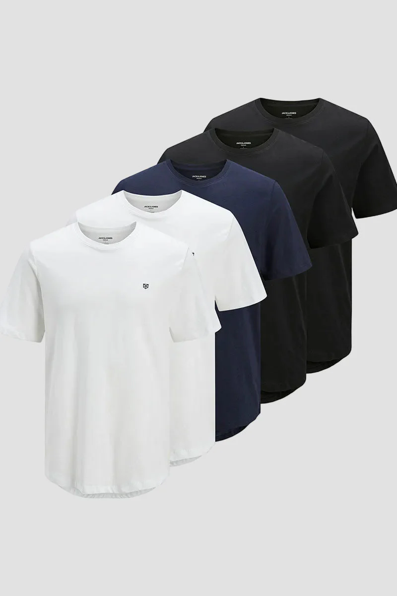 Jack & Jones Brody Regular Fit Tee 5-Pack