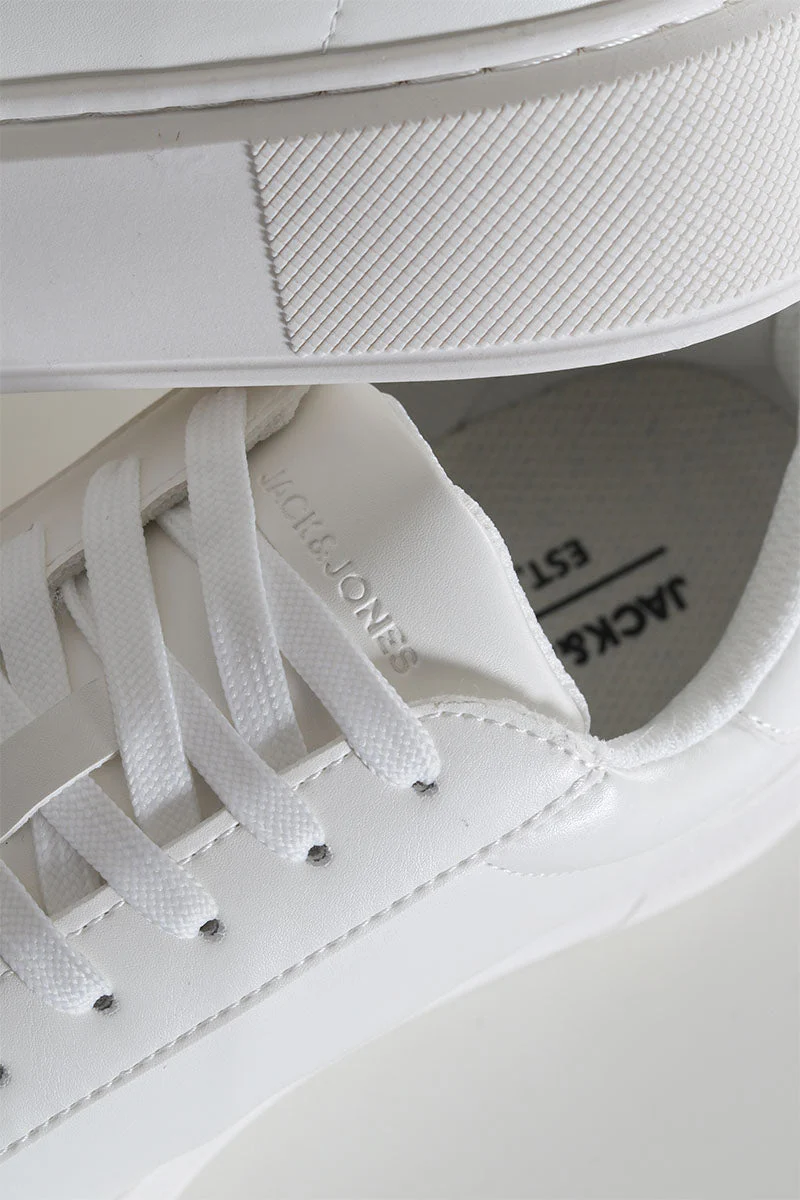 Jack & Jones Aspire Cupsole Pu Sneaker White - Image 4