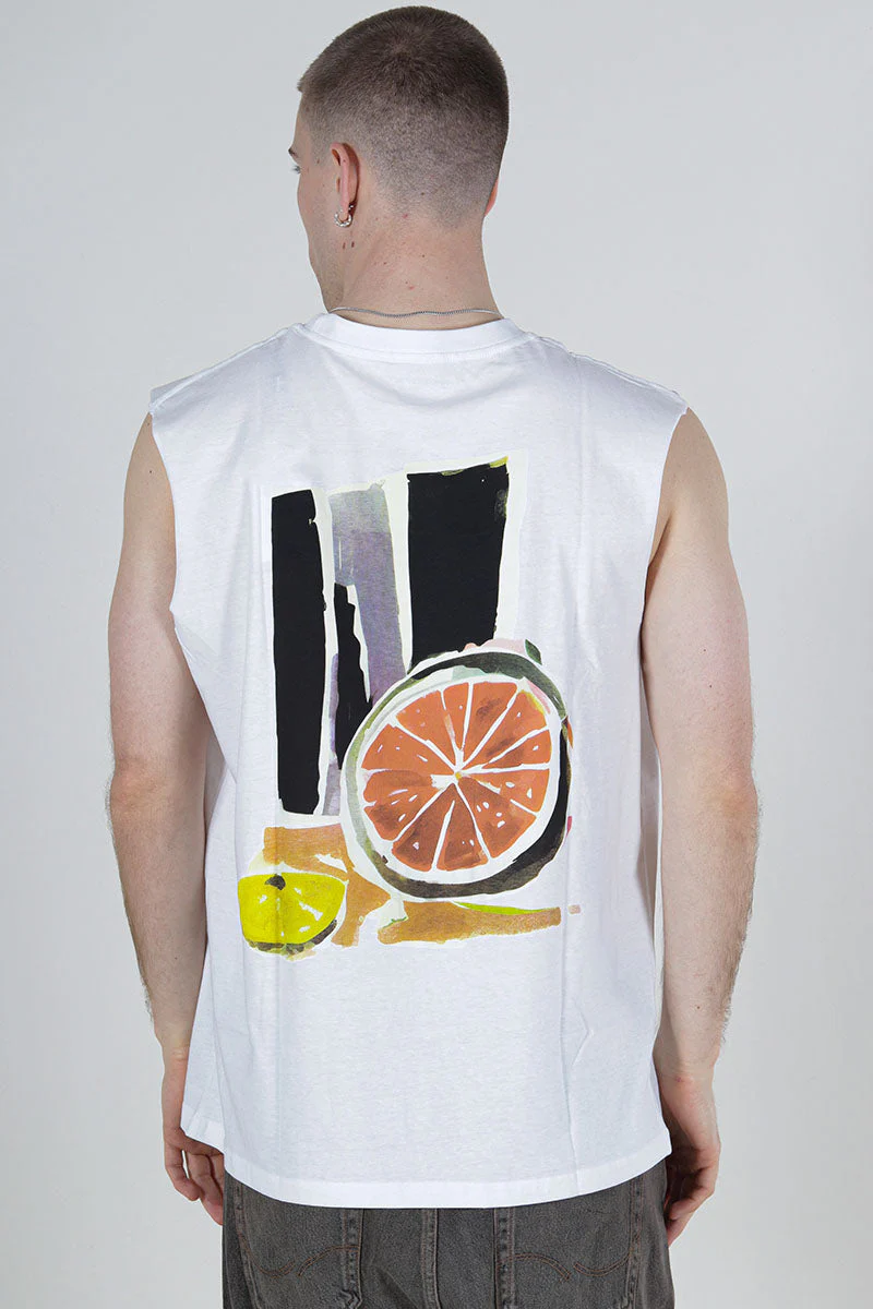 Jack & Jones Varenna Sleveless Tee Bright White - Image 3