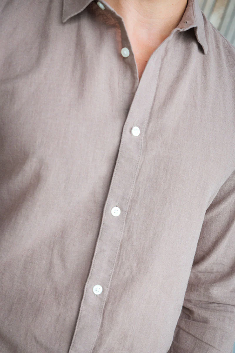 ONLY & SONS Caiden LS Linen Shirt Fossil - Image 3