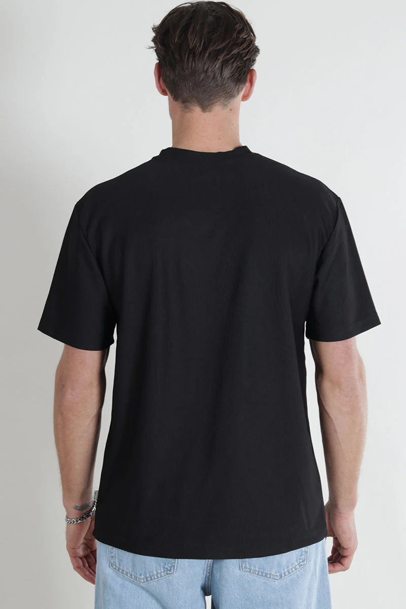 ONLY & SONS Fred Relaxed Plizze Tee Black - Image 6