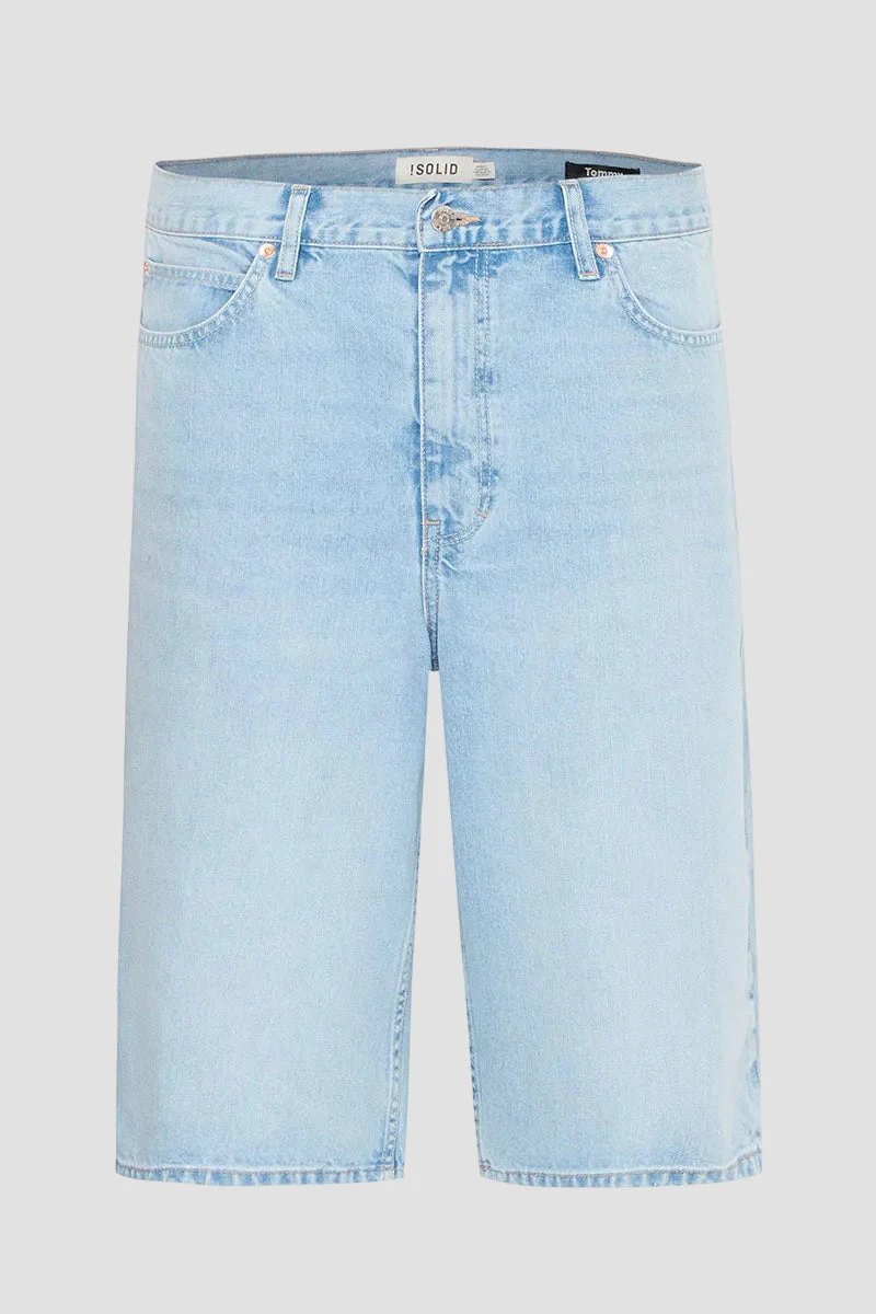 Solid Tommy Shorts Light Blue Denim - Image 6