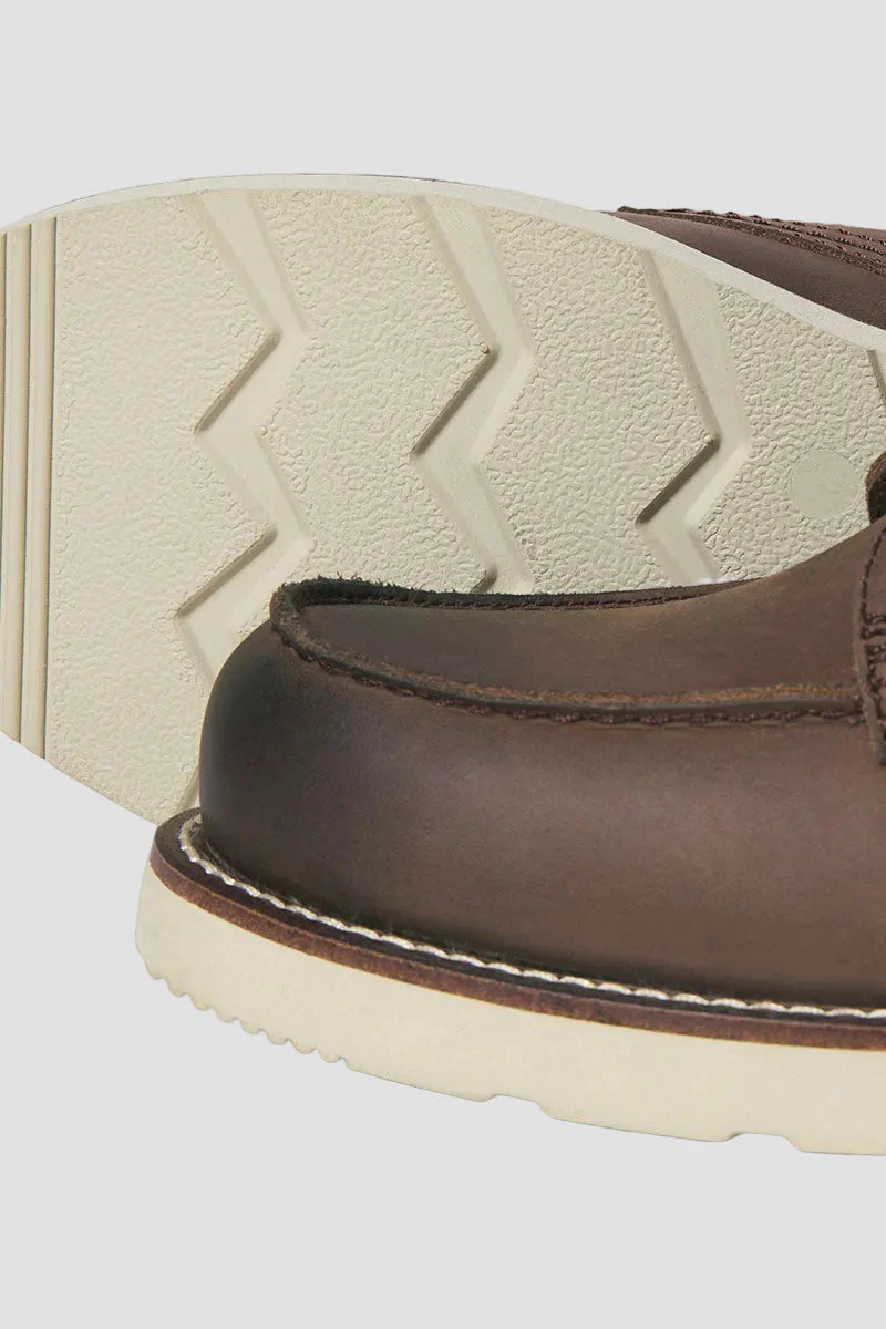 Jack & Jones Toronto Leather Boots Brown Stone - Image 4