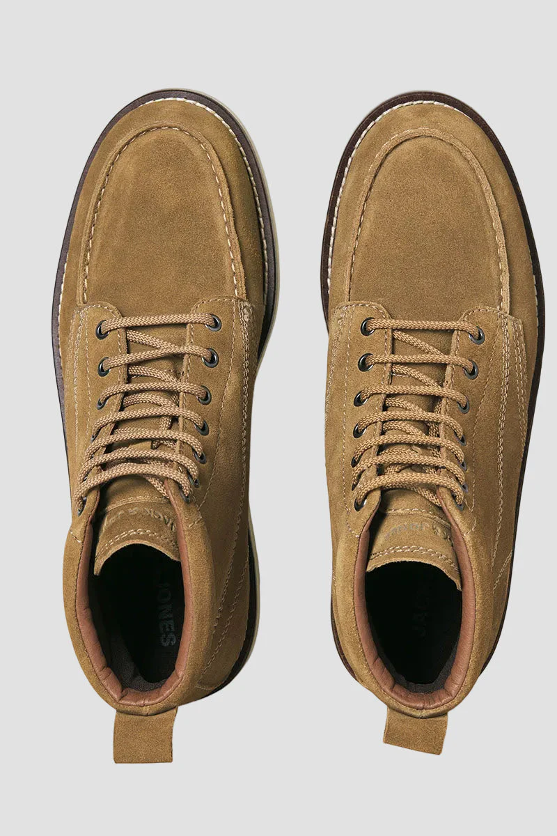 Jack & Jones Toronto Leather Boots Mustard Gold - Image 4