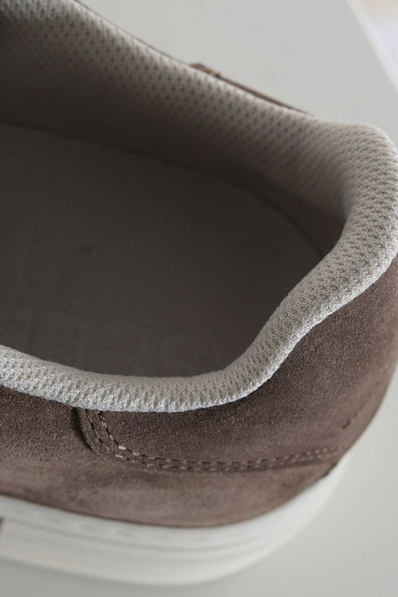 Selected SLHDAVID CHUNKY SUEDE SNEAKER NOOS Greige - Image 4