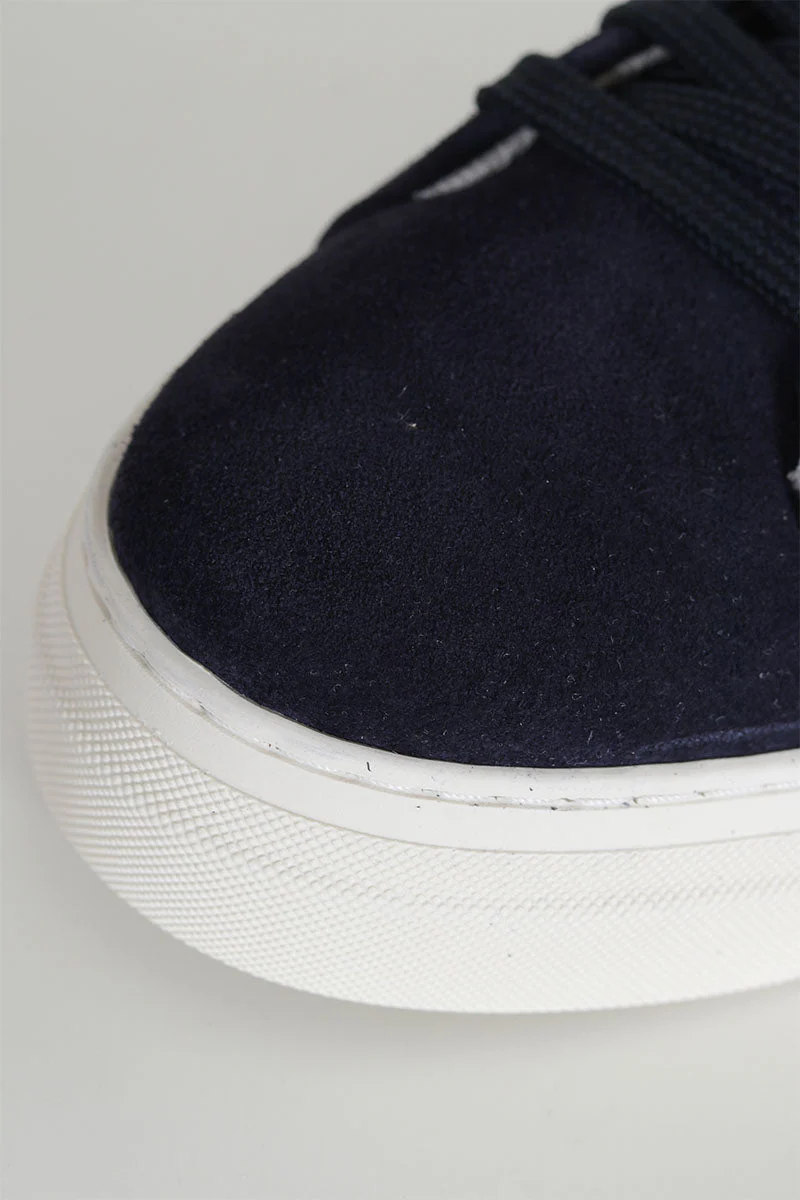 Selected David Chunky Suede Sneaker Dark Navy - Image 7