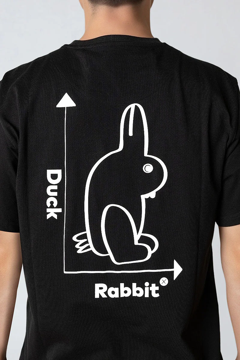 Clean Cut Copenhagen Duck Rabbit t-shirt Black - Image 4