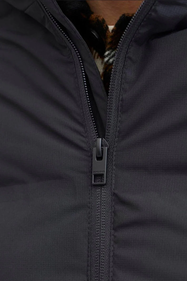 Jack & Jones Soho Puffer Hood Jacket Black - Image 5