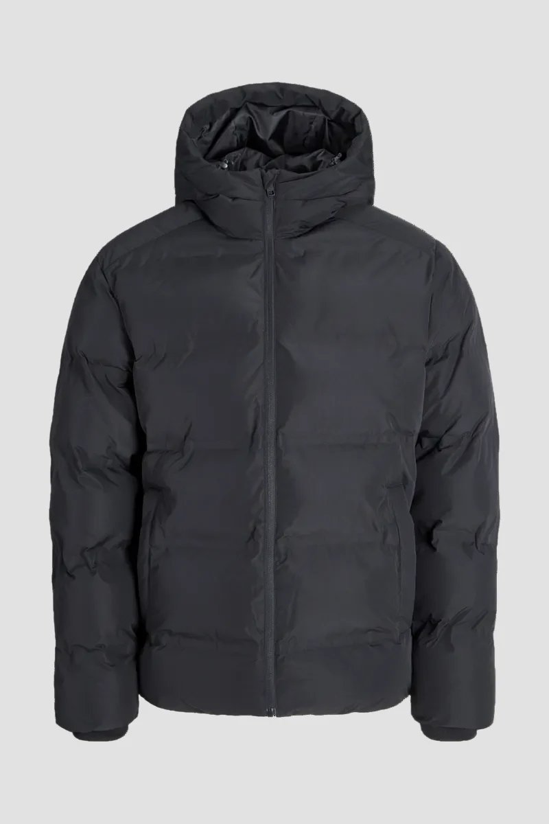 Jack & Jones Soho Puffer Hood Jacket Black - Image 6