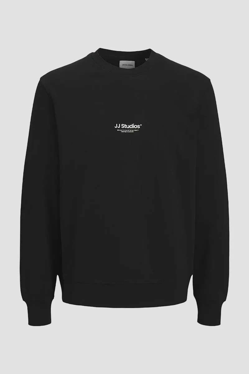 Jack & Jones Soho Sweat Crew Neck Black - Image 7