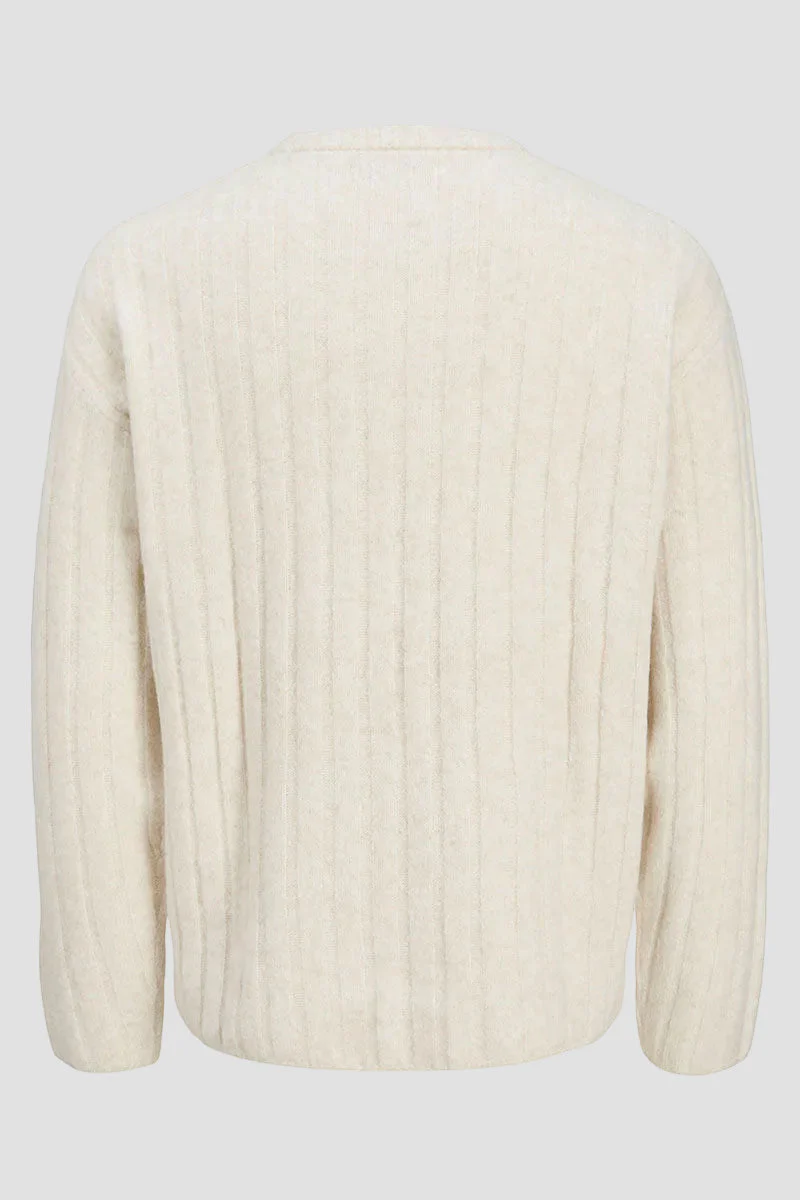 Jack & Jones Bradley Carter Knit Crew Neck Moonbeam - Image 9