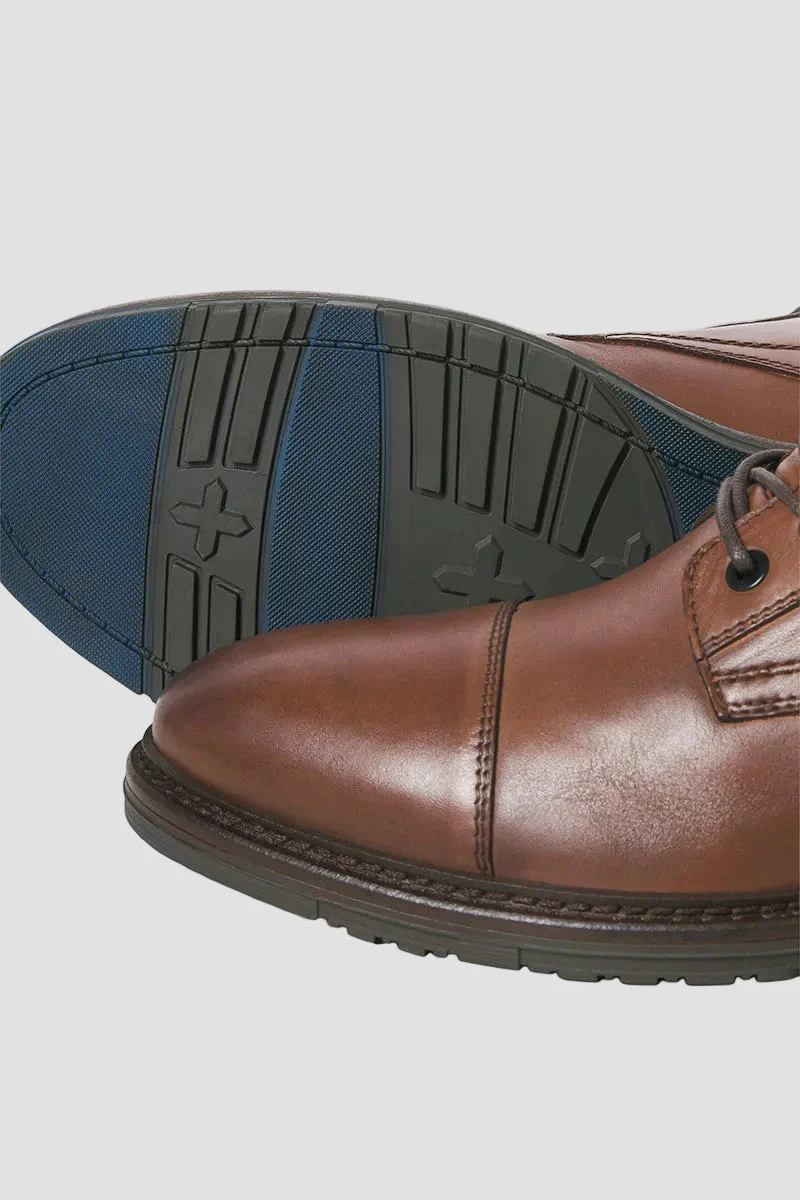 Jack & Jones Wentworth Leather Boots Cognac - Image 3