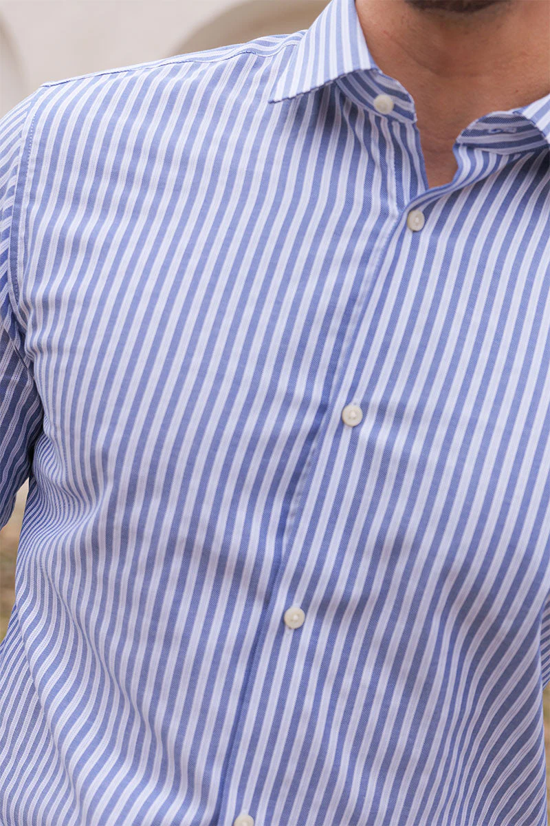Jack & Jones Parker Wrinkle Resistant Shirt LS Black Iris Stripe - Image 3