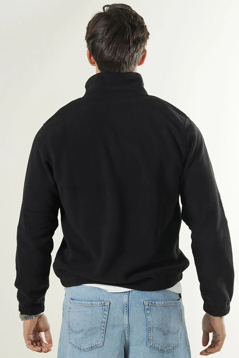 Jack & Jones Soho Fleece Half Zip Black - Image 6