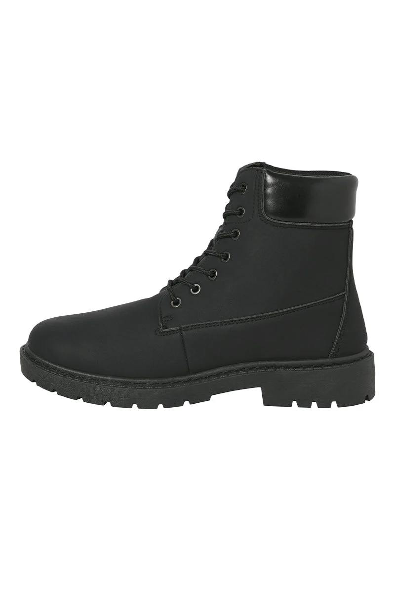 Jack & Jones Ainsworth PU Boots Anthracite - Image 2