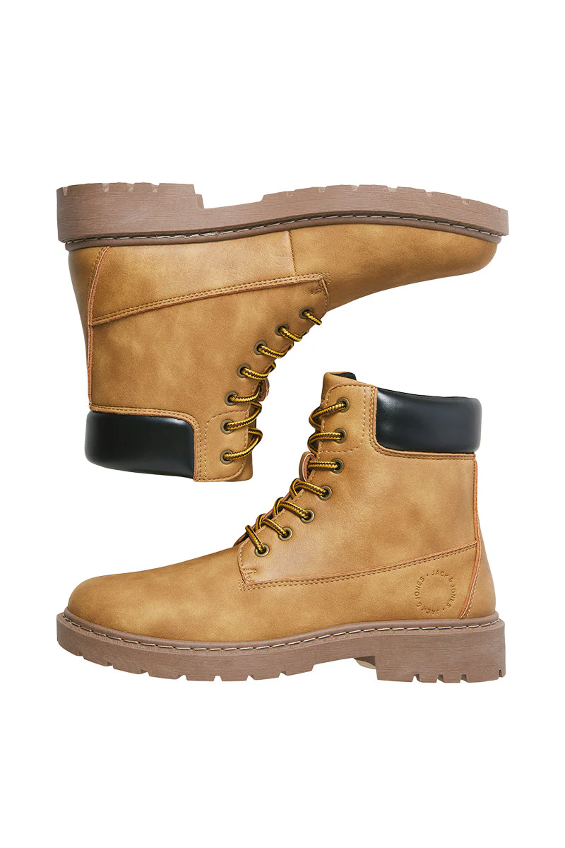 Jack & Jones Ainsworth PU Boots Honey - Image 7