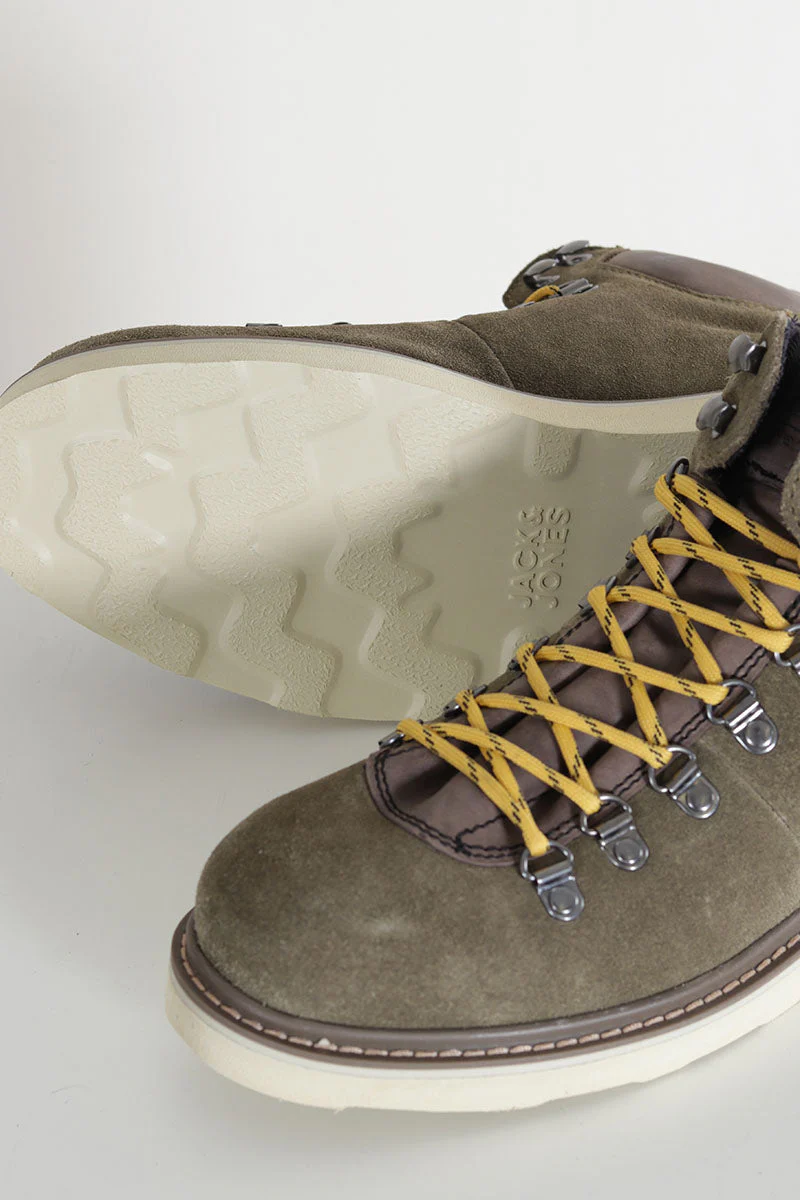 Jack & Jones Chorlton Suede Boots Olive Night - Image 3