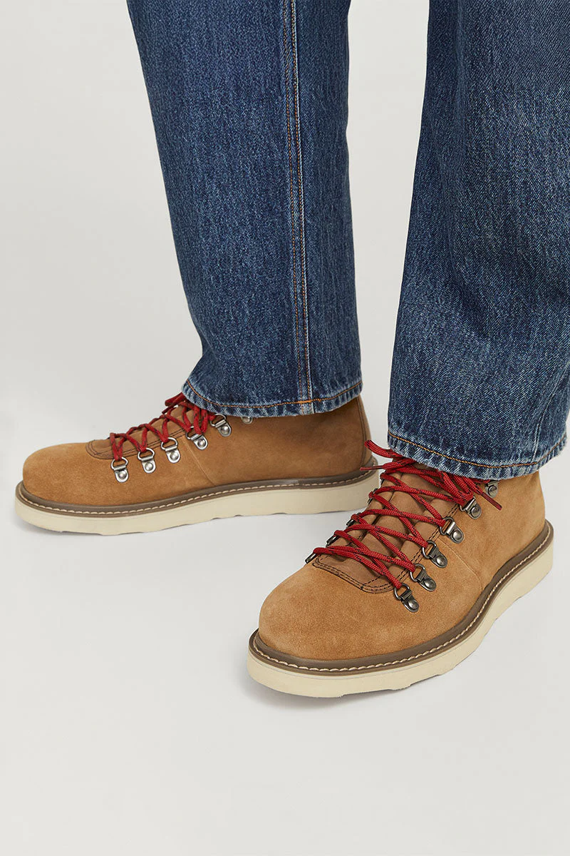 Jack & Jones Chorlton Suede Boots Tobacco Brown - Image 2