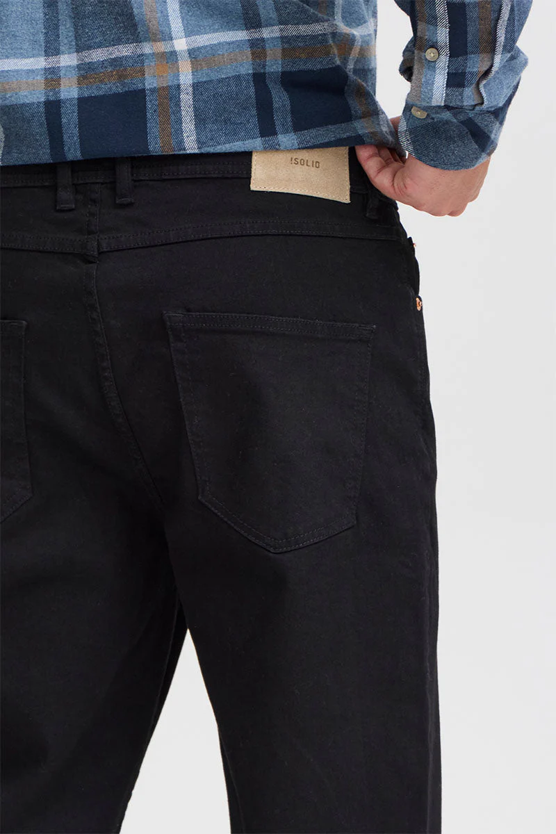 Solid Ryan Relaxed Fit Monty Black Denim - Image 4