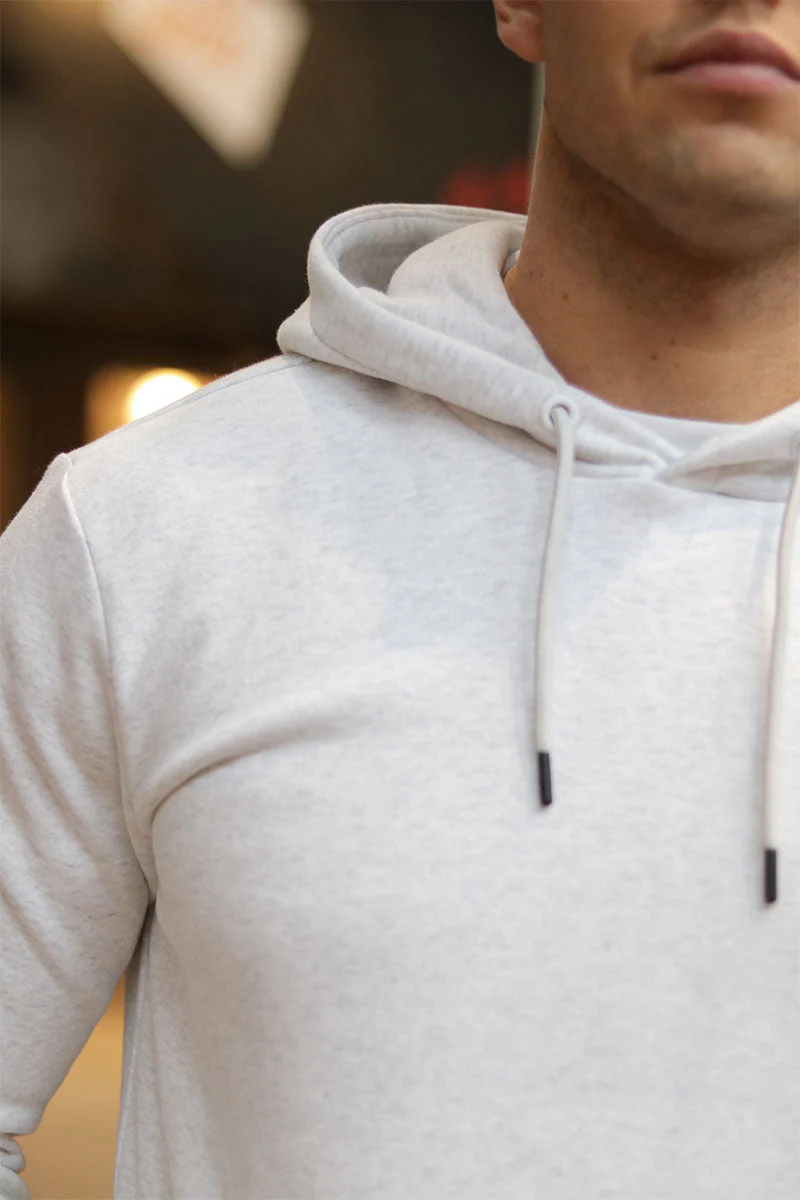 ONLY & SONS Ceres Hoodie Sweat Super Light Grey Melange - Image 3