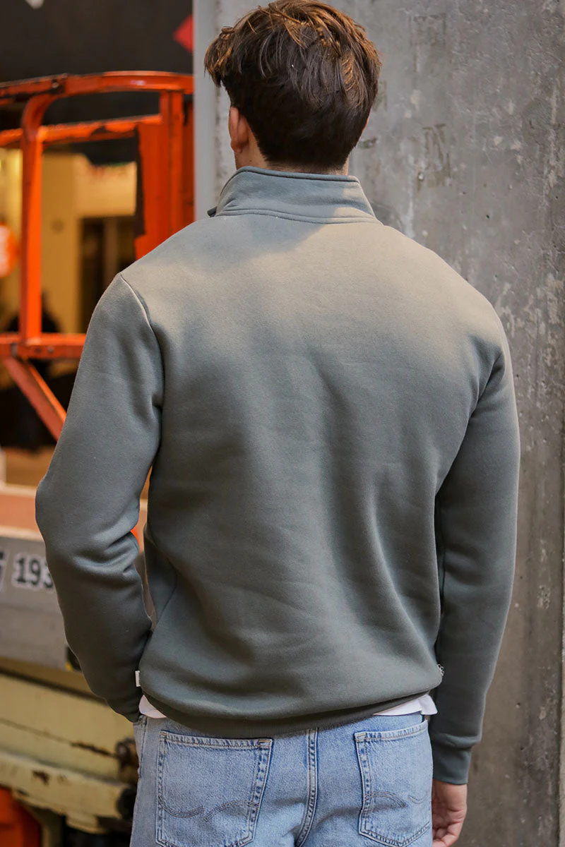 ONLY & SONS Ceres Half Zip Sweat Castor Gray - Image 5