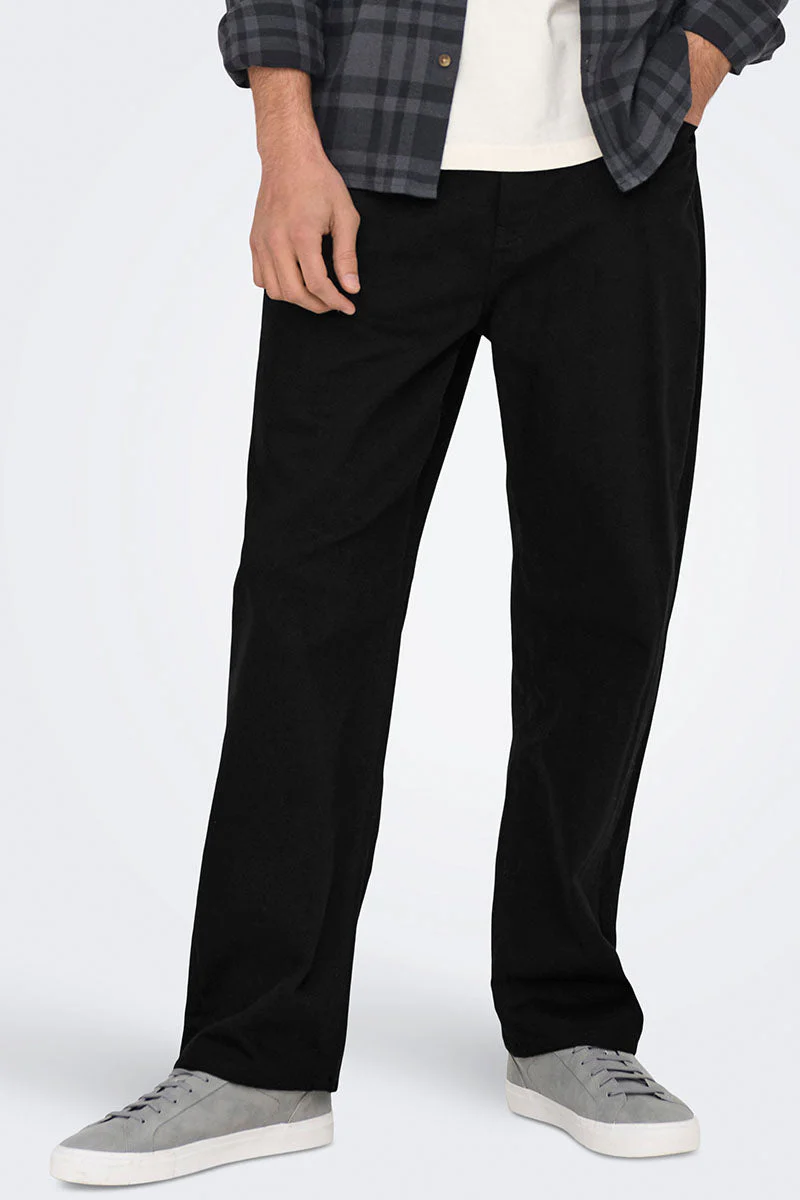ONLY & SONS Edge Straight Fit Jeans Black Denim