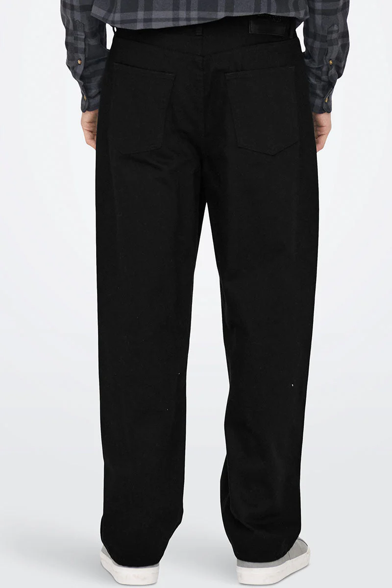 ONLY & SONS Edge Straight Fit Jeans Black Denim - Image 5