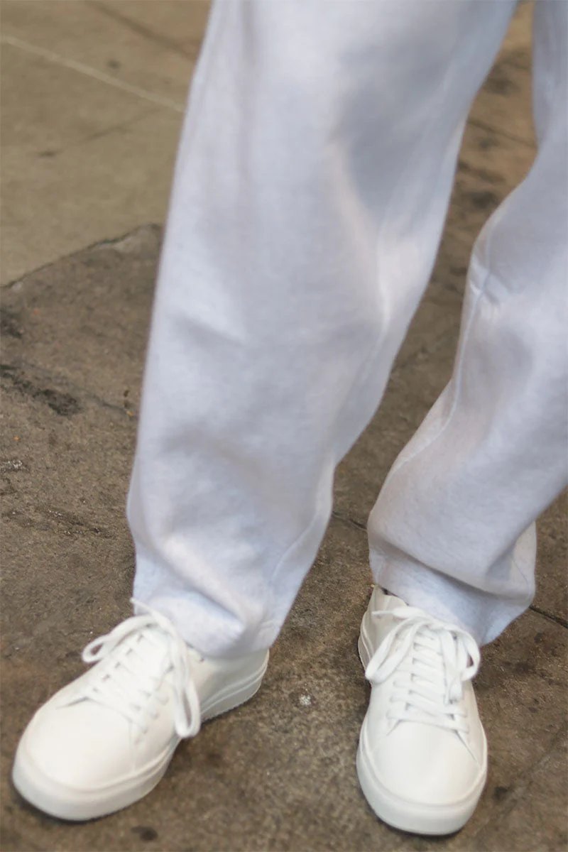 ONLY & SONS Ceres Wide Fit Sweat Pants Super Light Grey Melange - Image 10
