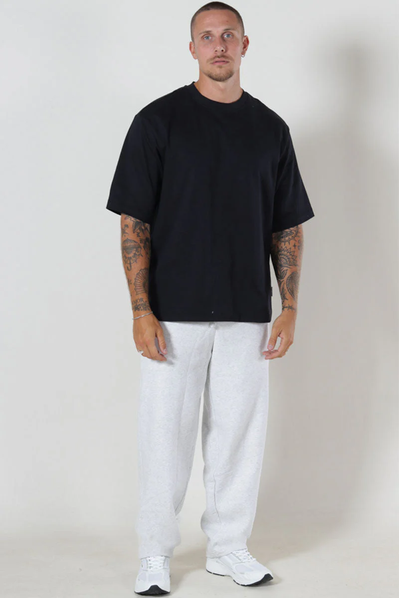 ONLY & SONS Ceres Wide Fit Sweat Pants Super Light Grey Melange - Image 4