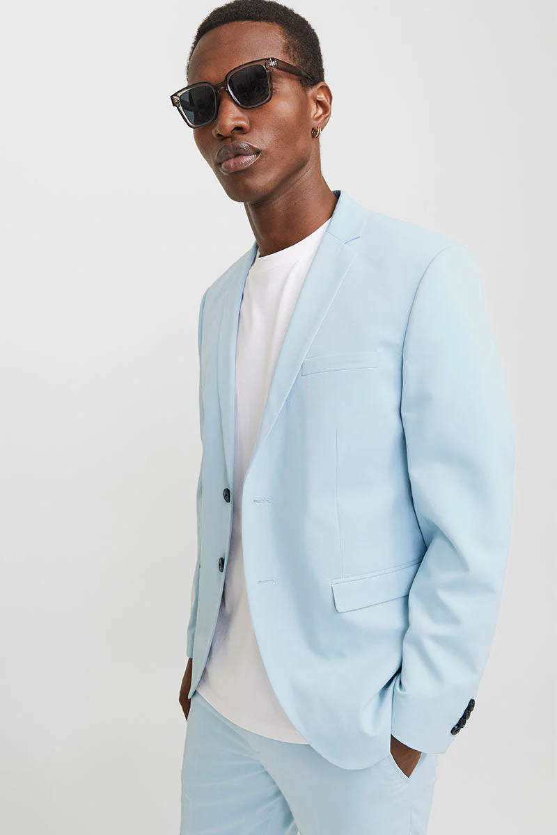 Jack & Jones Premium Franco Slim Fit Kostym Chambray Blue - Image 2