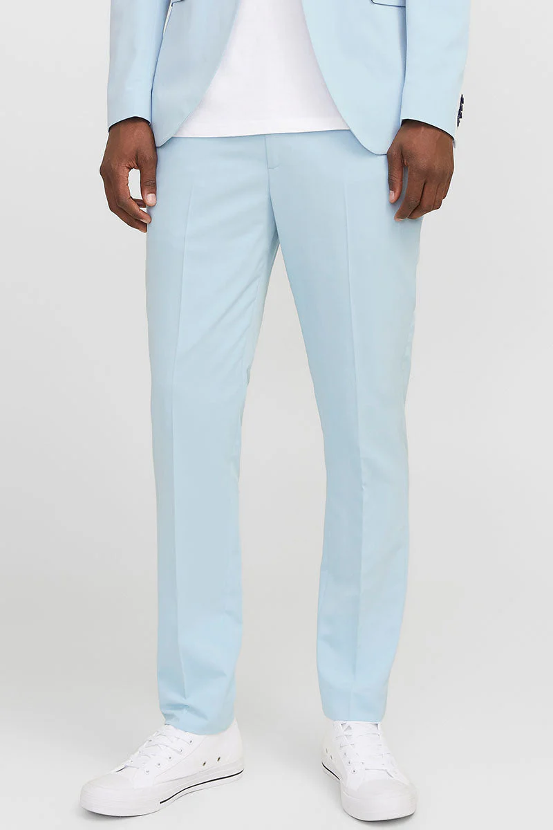 Jack & Jones Premium Franco Slim Fit Kostym Chambray Blue - Image 5